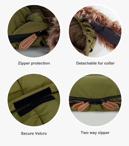 Premium Vinteråkpåse – Vind- & Vattentät (0–24 mån) – Universell Passform