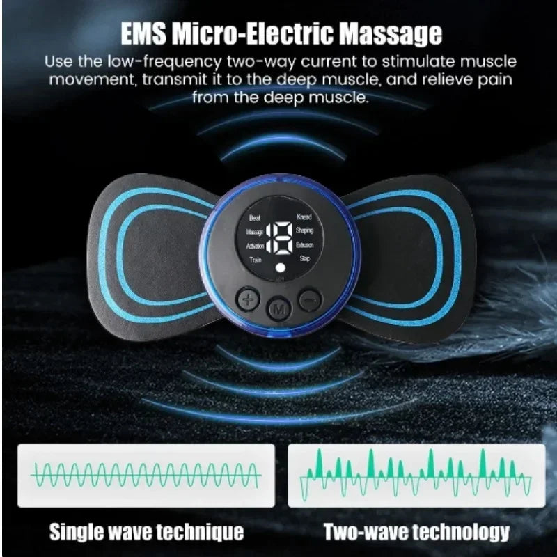 EMS nackmassage – mini elektrisk nack- & ryggmassager mot smärta