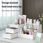 Sminkförvaring – vit låda för makeup & hudvård, plast