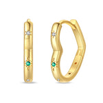 Eleganta örhängen – hoops med stjärnor, månar & pärlor