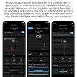 Smart ring – hälsomätning & sportläge, vattentät