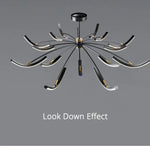 Nordisk taklampa LED – roterande design för vardagsrum & sovrum