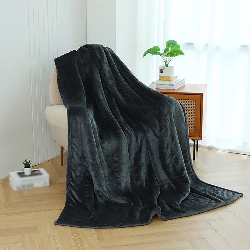 Smart Elektrisk Filt – Flanell och Lammskinn