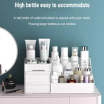 Sminkförvaring – vit låda för makeup & hudvård, plast