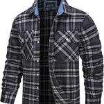 Oversize Herrskjorta – lätt jacka i bomull & flanell med fickor