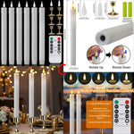 LED stearinljus med timer & fjärrkontroll – fladdrande låga