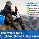 Hopfällbar vattenpåse – campingdunk för vattenförvaring 5–10 liter