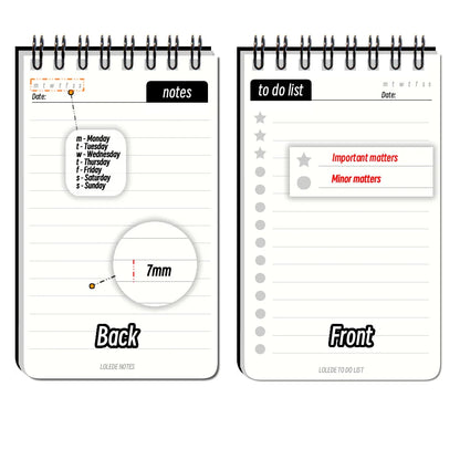 Mini anteckningsbok – dagbok, planner & skissblock