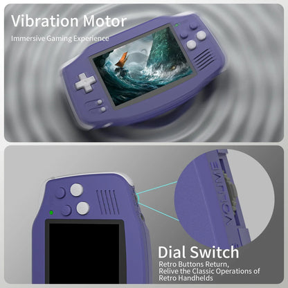 RetroSpel 34XX – bärbar spelkonsol 3,4” IPS med WiFi & Bluetooth