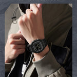 LED sportklocka herr – rektangulär digital display