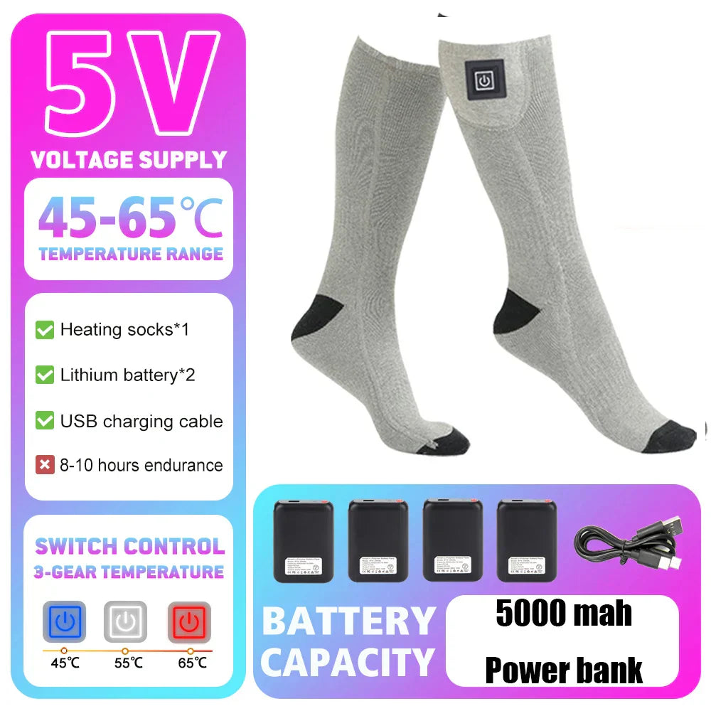 Uppladdningsbara Värmestrumpor – Vinterkomfort