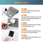 Elektrisk Värmedyna för Säng och Soffa – EU-kontakt