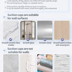 Badrumshylla med sugpropp – aluminium utan borrning