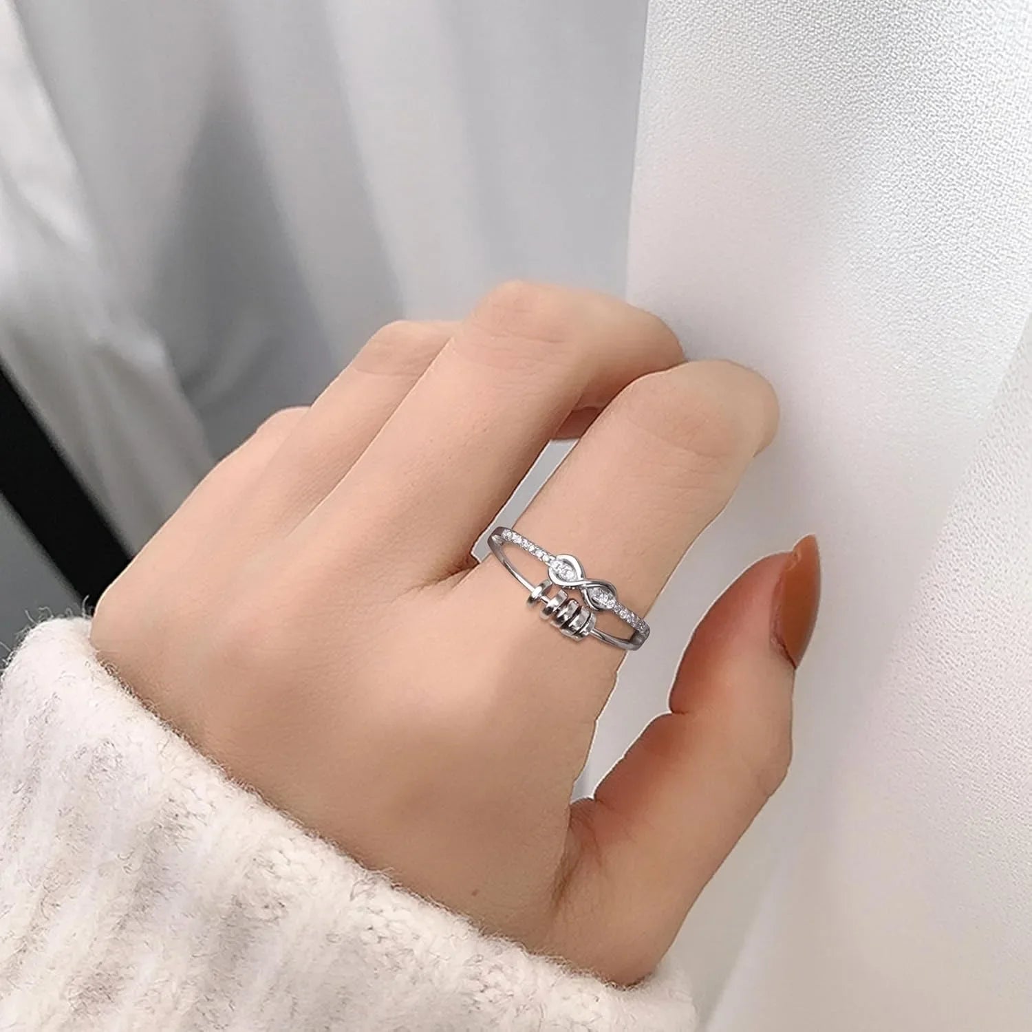 Snurrpärla ring – mot oro