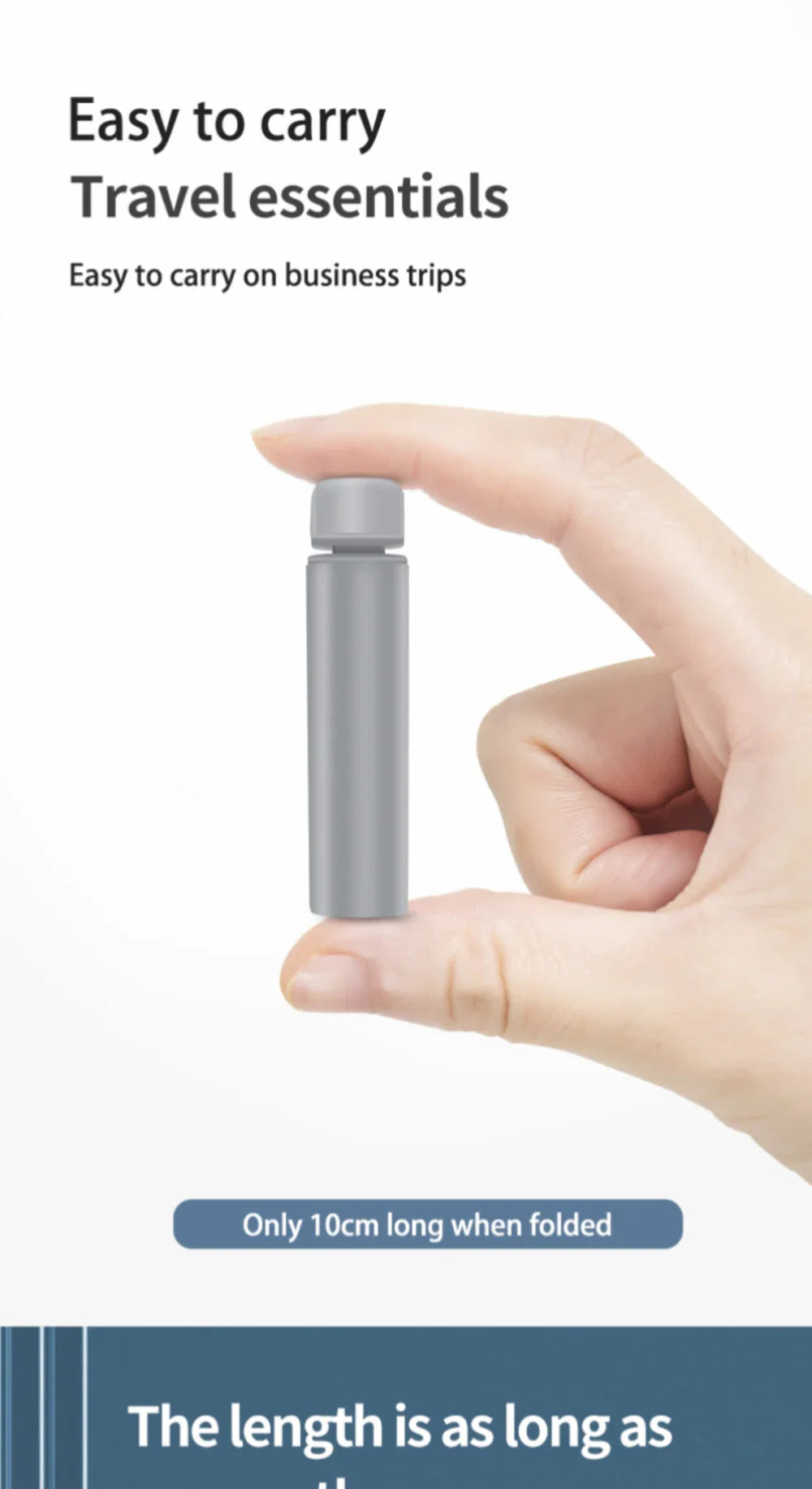 MiniResaTandborste™ – Hopfällbar Tandborste i Transparent