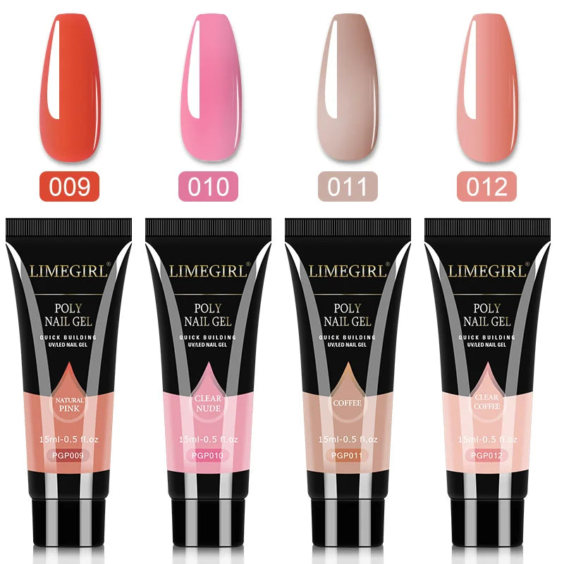 Poly Nail Gel Set – UV gel för nagelförlängning och manikyr