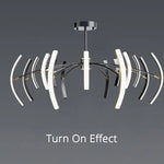 Nordisk taklampa LED – roterande design för vardagsrum & sovrum