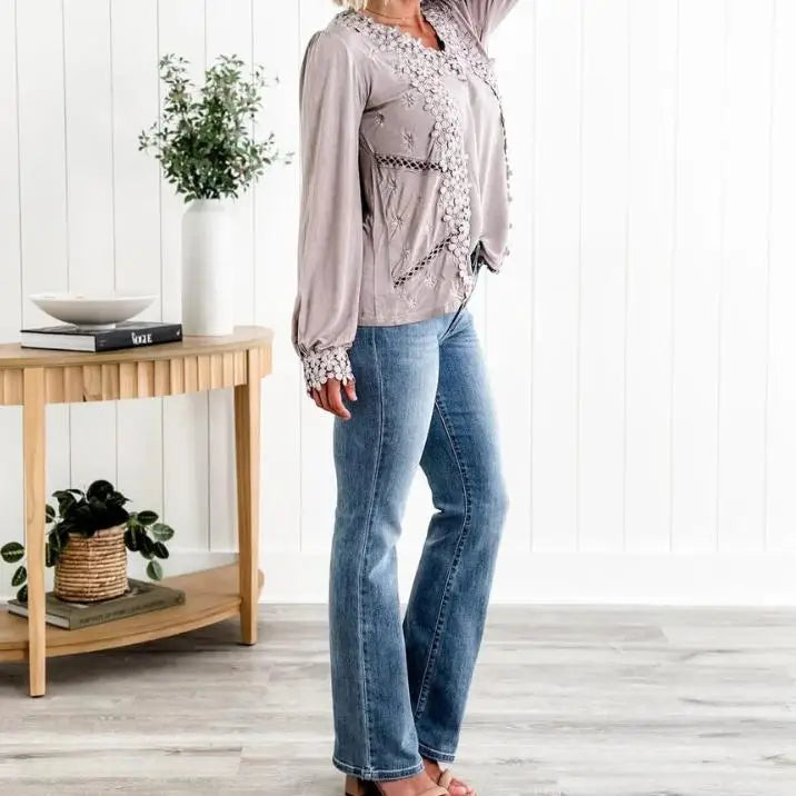 StretchJeans™ – Högmidjade Blå Jeans med Mjuk Passform