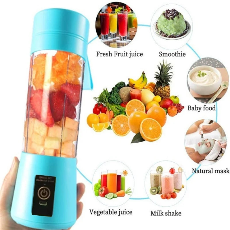 Mini mixer 380 ml – USB laddbar juice- & smoothieblender