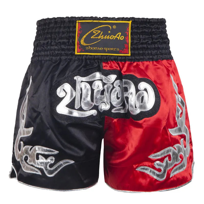 Muay Thai shorts – broderade kickboxningsshorts för vuxna & barn