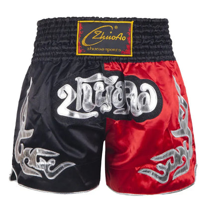 Muay Thai shorts – broderade kickboxningsshorts för vuxna & barn