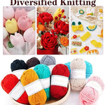 Heklesett 59 deler - nybegynnersett med pinner, garn og oppbevaring