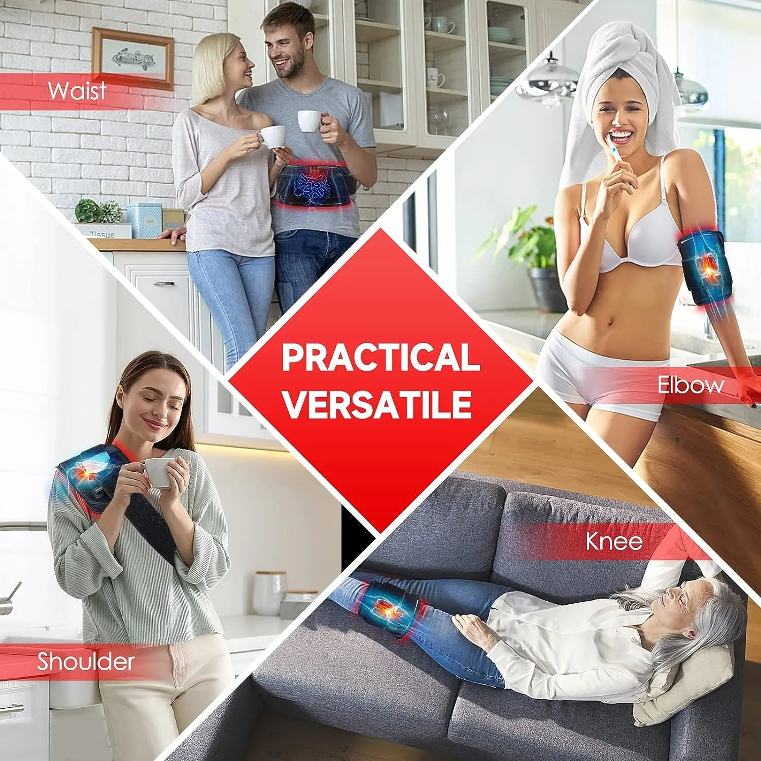 Slimming bälte LED – rött ljus för midja & kroppsvård