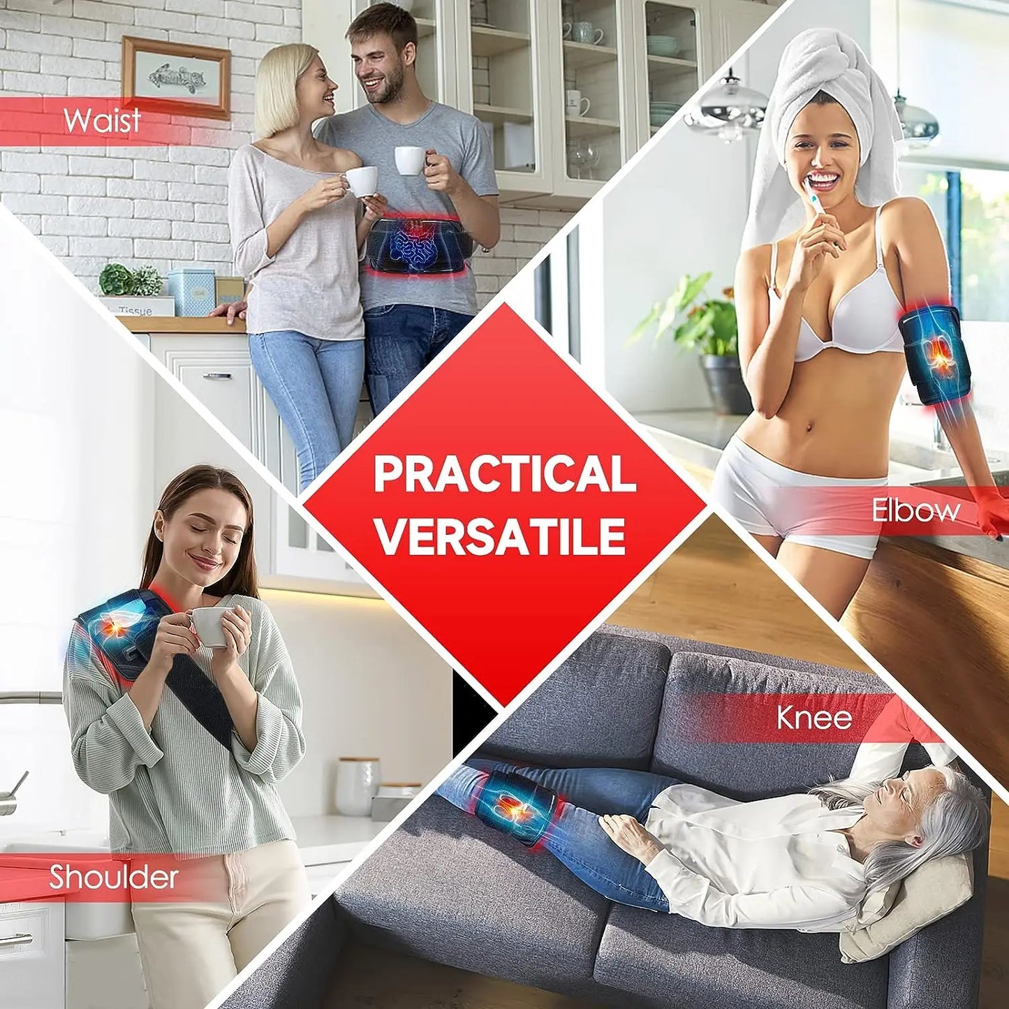 Slimming bälte LED – rött ljus för midja & kroppsvård