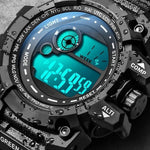 Vattentät LED-klocka – sport & fritid för män