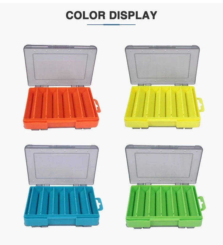 Fiskeask – dubbel­sida för räkor, jiggar & tillbehör