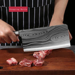 Kockkniv set – köksknivar & brynstål i rostfritt stål med laserdesign