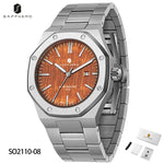 Herrklocka – rostfritt stål & datumvisning