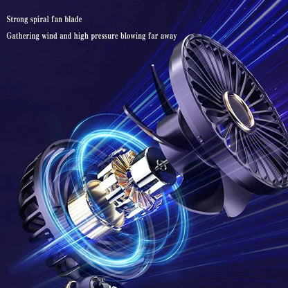 Taittuva minituuletin kaulahihnalla ja telineellä – 3000mAh