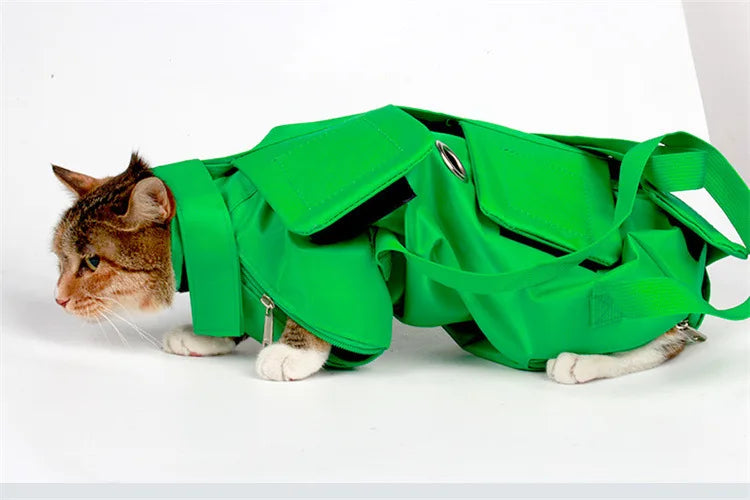 Kattväska med sele – bärbar transportväska för veterinär & resa