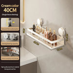 Kylpyhuoneen kulmahylly imukupilla – ilman porausta