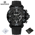 Klocka Marcus (sportig herrklocka med silikonarmband & kronograf)