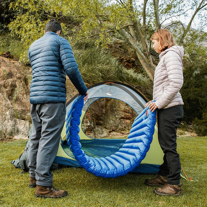 Campingluftmadrass 9cm med Pump