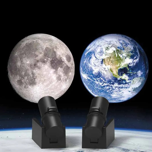 PlanetLjus™ – Jord & Måne Projektorlampa