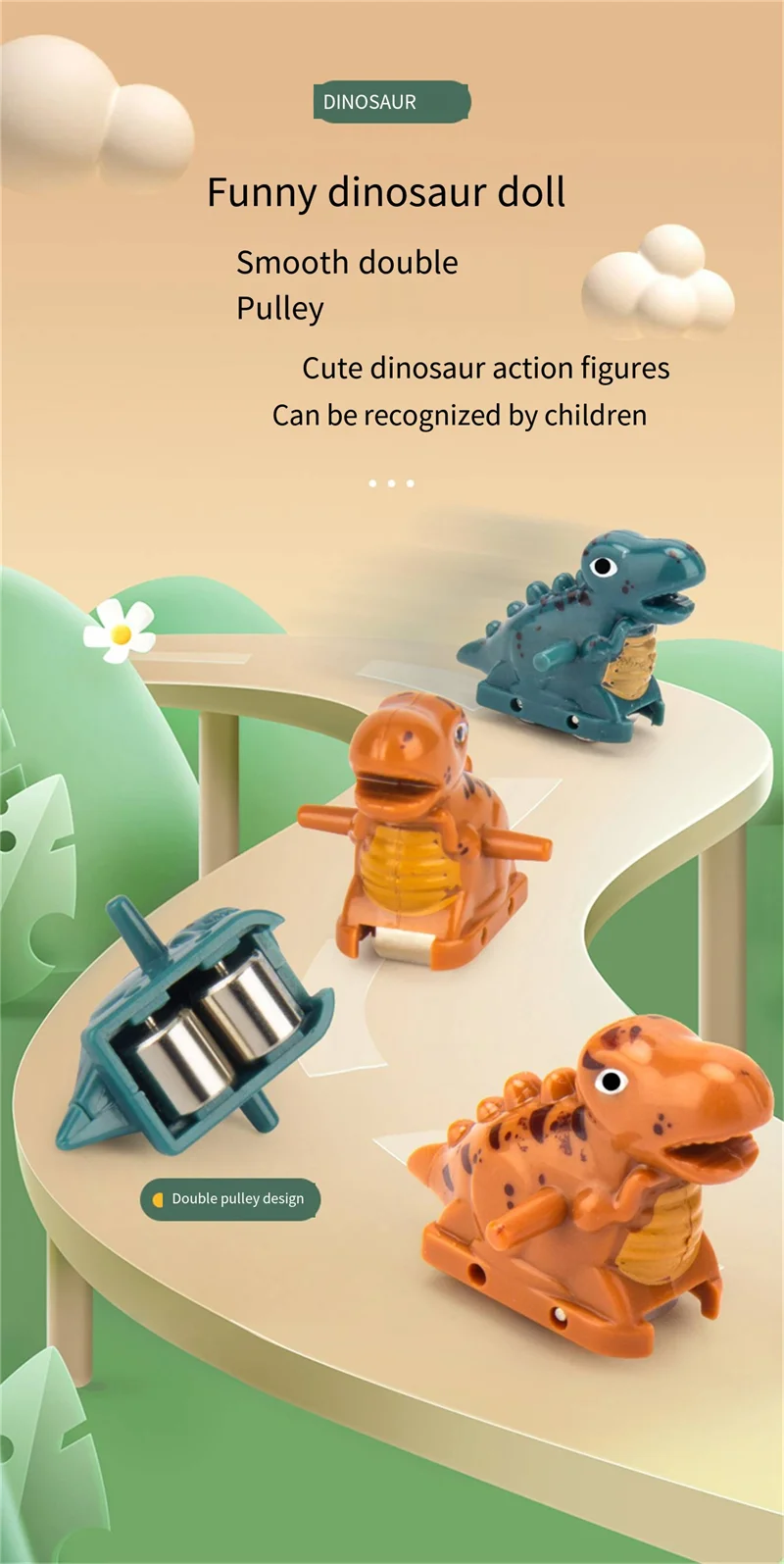 Dinosaurie Bilbana med Pussel