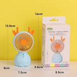 Mini USB-Fläkt med Lampa – Portabel & Laddningsbar