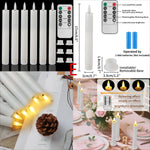 LED stearinljus med timer & fjärrkontroll – fladdrande låga