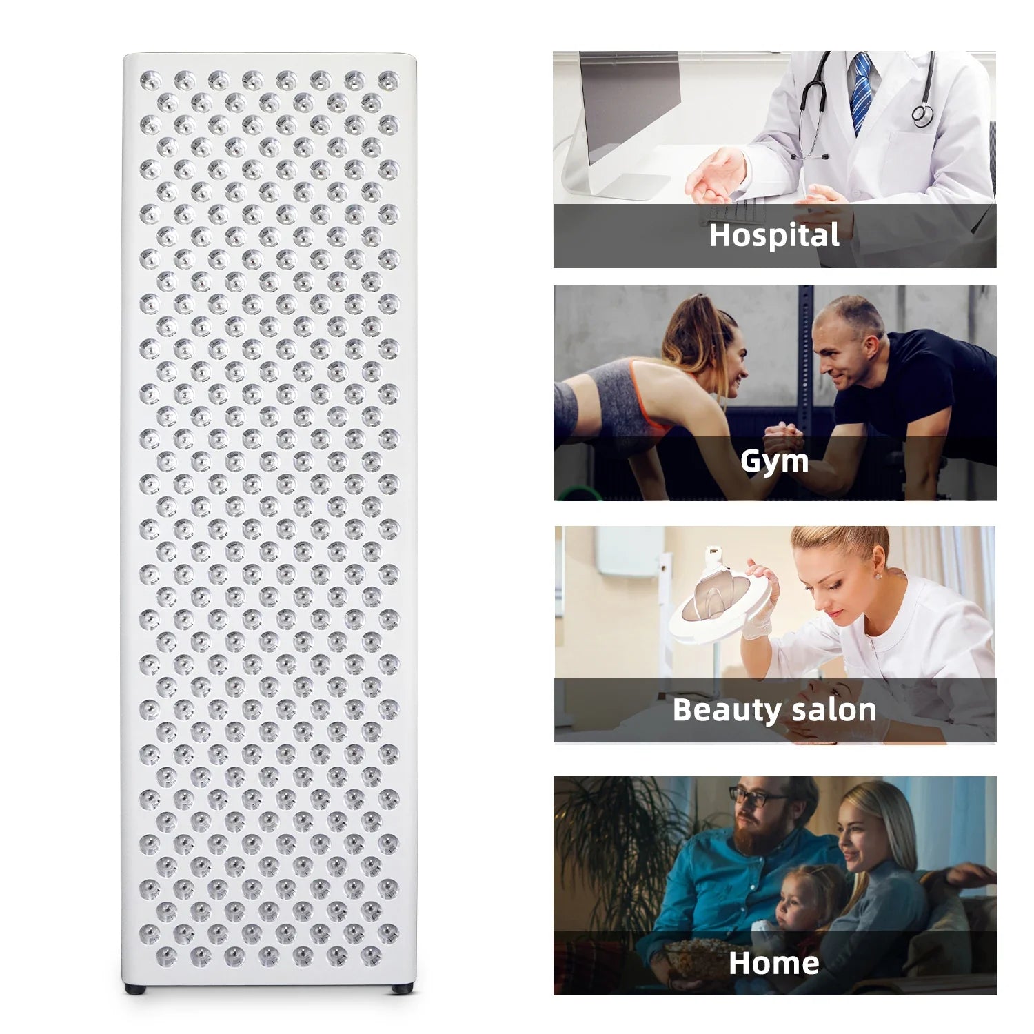 LED ljuspanel dual chip – rött & infrarött ljus för ansikte & kropp