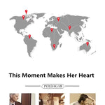 Klocka Karolina (damklocka i stål med kalender & vattenskydd)