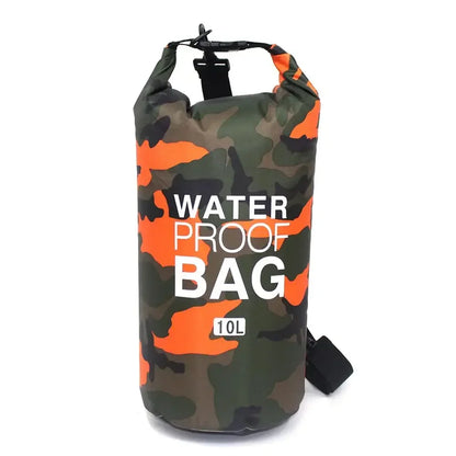Vattentät drybag 2–30 L – kamouflage väska för paddling & friluftsliv