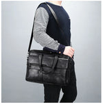 Stor portfölj herr – vattentät businessväska med flera fack