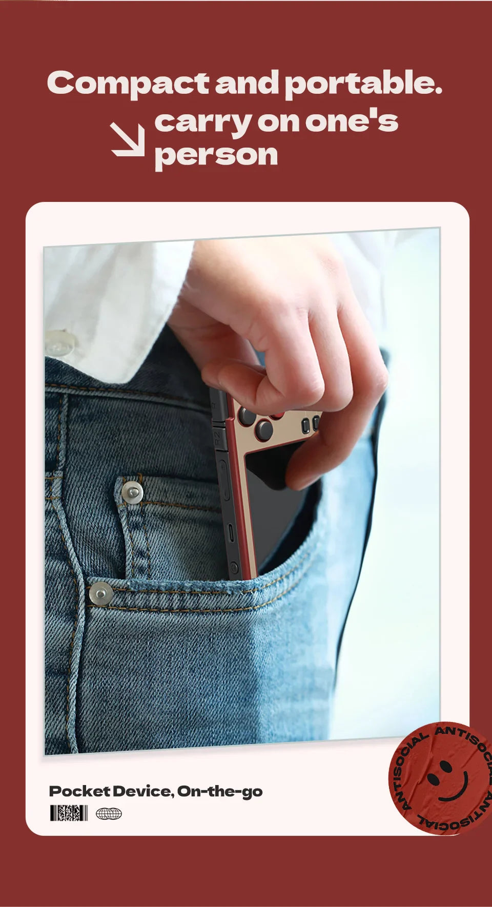 RetroPlay Mini A30 – bärbar retro spelkonsol 2,8” IPS, WiFi