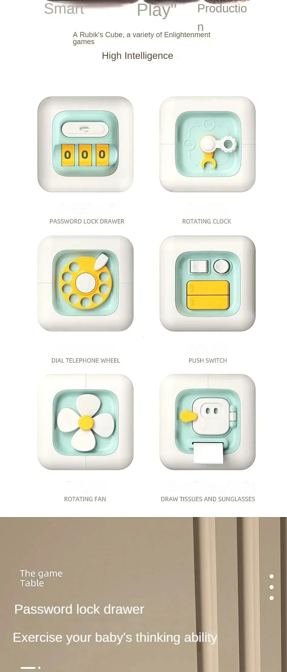 Montessori Leksak – Sensorisk aktivitetsleksak för barn 1–6 år