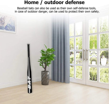 Basebollträ aluminium – självförsvar & sport, 20 tum + handskar