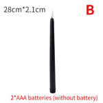 LED kyrkljus – spetsiga batteridrivna ljus för jul & högtider (1–4 st)