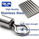 Fiskesvirvlar – 25–100 st rostfria micro barrel swivels